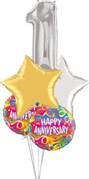 Any Single Age Anniversary Balloon Bouquet.