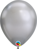 Chrome Silver Latex Balloons.
