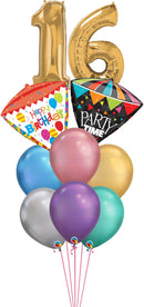 Sweet Sixteen new Chrome Balloons