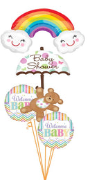 Giant Baby Shower Rainbow Balloons
