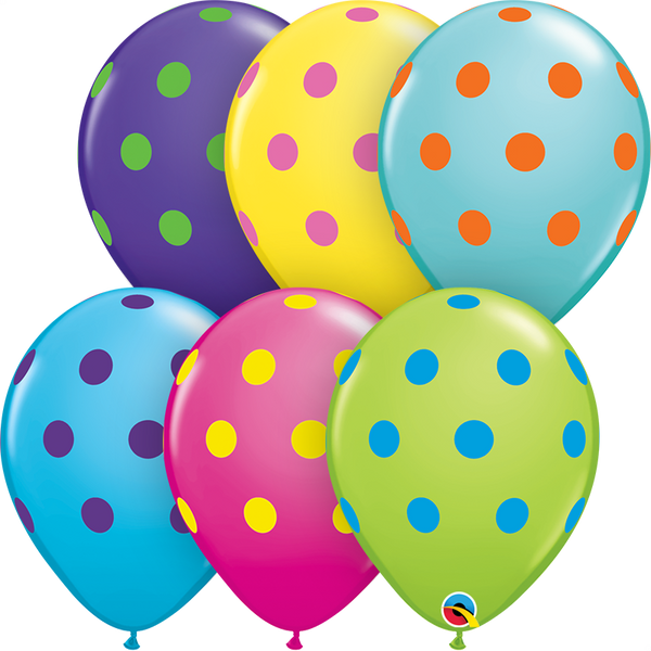 Big Polka Dots Balloons- 6 pcs