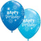 Assortment of Dark Blue, Robin's Egg Blue Sparkle Balloons- 2 pcs