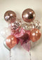 Confetti Orbz and Rose Pink Balloon Bouquet Weight