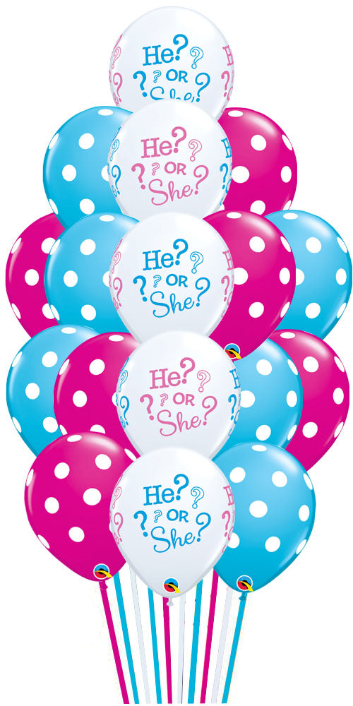 He or She Balloons With weight