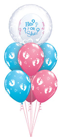 He or She baby foot Balloon Bouquet