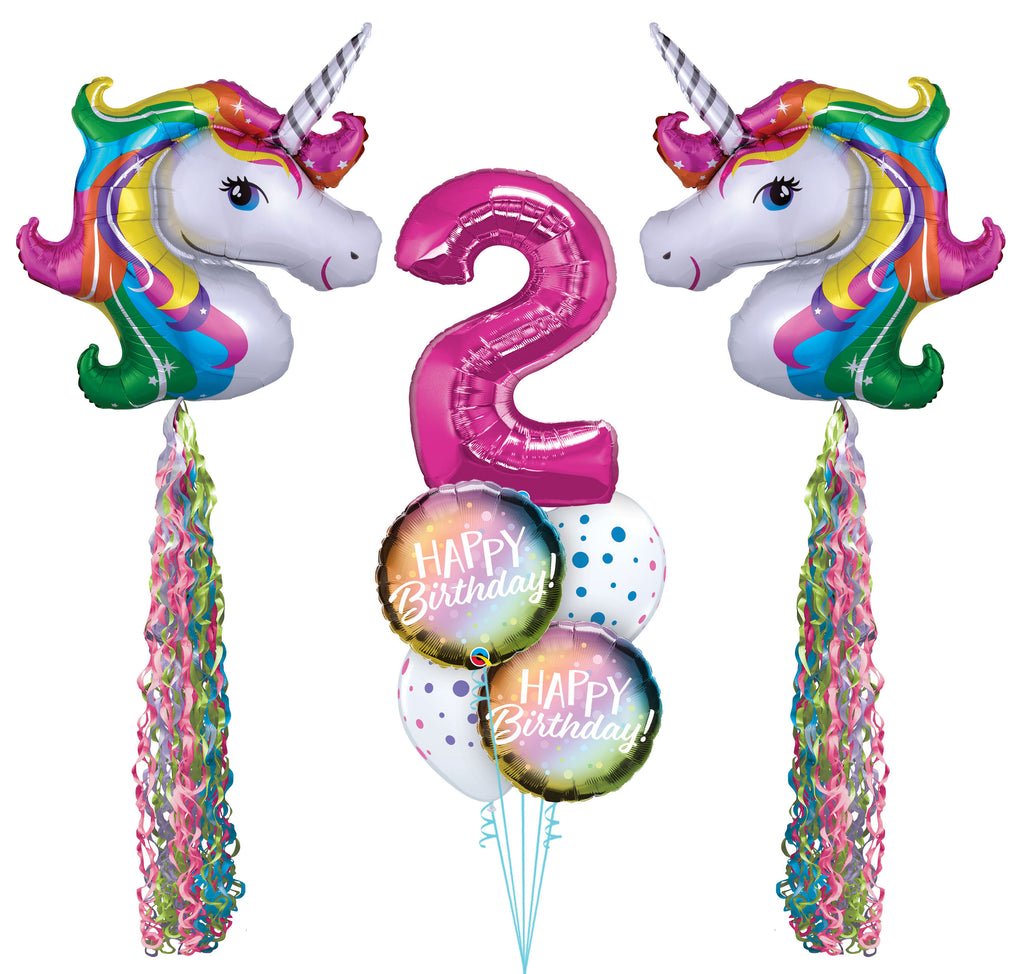 Birthday Balloons Unicorn Balloons Number Balloons Helium