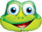 Shape Foil Funny Frog