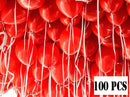 100Pcs Red Helium Balloons FOR CEILING