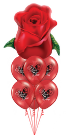 I Love Your Rose Bud Balloons.