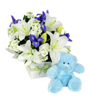 Its A Boy Flower & Teddy