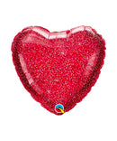 Glitter Graphic Red Heart 18inches