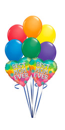 Best Ever Mom Colorful Balloon Bouquet With Weight