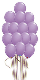 Spring Lilac Balloon Bouquets 15pcs with Hi-Float and Weights