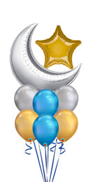 Eid Wishes Chrome Balloon Bouquet with Weight