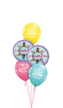L. O. L. Surprise Birthday Pennant Balloon Bouquet