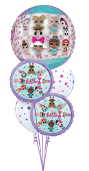 L. O. L. Surprise Orbz and Colorful Dots Balloon Bouquet