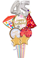 Any Two Number Birthday Gemz Satin Orbz Big Classic Bouquet