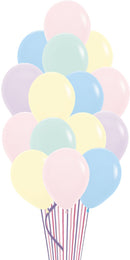 15Pcs Pastel Color Balloons with weight