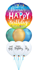 Hip Hip Hooray Chrome Balloons