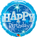 Birthday Blue Sparkle Balloon