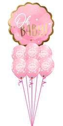Pink Baby Girl Balloon Bouquet
