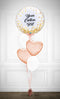 Bubbles Custom Text and Heart Balloon Bouquet -  PRE 0RDER 1day