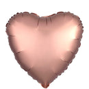 Satin Luxe Rose Heart Shape Balloon