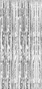 Matte Silver Foil Curtain  Fringe 1M x 2M