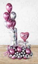 Any Number  Custom Text Classic Anniversary / Monthsary Balloon Arrangement PRE-ORDER 1DAY In Advance