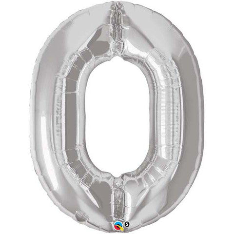 Number Zero Silver Helium filled