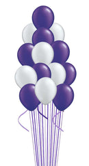 Metallic Purple and Silver Bouquet -15 pcs.with weight