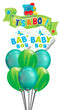 New It's A Boy Agate Chrome Balloons Bouquet