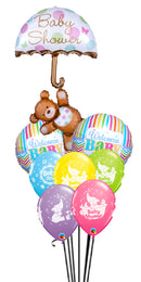 Welcome Baby Shower Bear Balloon Bouquet