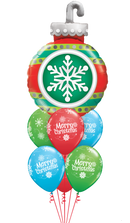 Very Merry Christmas Ornaments  Balloon Bouquet