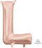 16inch Letter L Rose Gold - NON FLYING  Air-Filled Only