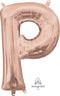 16inch Letter P Rose Gold - NON FLYING  Air-Filled Only