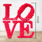 L-O-V-E Letter Balloon Sculpture - Balloon Arrangement - 3DAYS NOTICE - Not Possible For Delivery