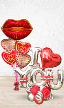 I Heart You Balloon Arrangement - Valentines Day Balloons delivery