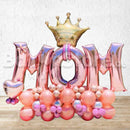 Royal M-O-M RoseGold Balloon Arrangement
