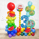 Any Number CocoMelon Mini Deco Birthday Balloon Arrangement with Custom Text - PRE-ORDER 1DAY In Advance