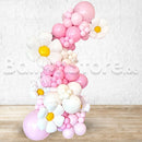 Daisy Organic Classic Design Balloon Semi Arc Balloon Arrangement