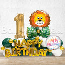 Any Number Jungle Safari Birthday Balloon Arrangement