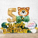 Any Number Jungle Safari Birthday Balloon Arrangement