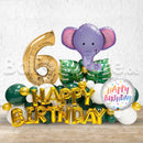 Any Number Jungle Safari Birthday Balloon Arrangement