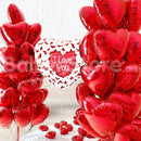 Red Heart All Foil Classic Balloon Decoration Valentines Day Balloons delivery