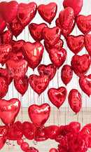 Lovely Red Simply Balloon Decor - Valentines Day Balloons delivery