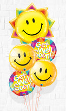 Get well Soon Sunny Sunshine Balloon Bouquet