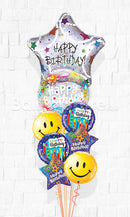 Jumbo Star Bubbles Birthday Big Balloon Bouquet