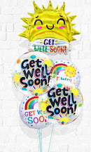 Get well Sunshine Bubbles Balloon Bouquet