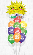 Get Well Sunshine Balloon Bouquet with Weight